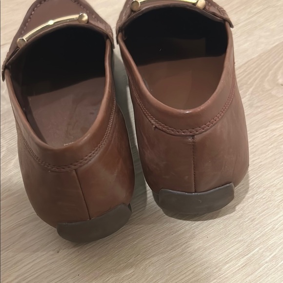 Lauren Ralph Lauren Brown Leather Loafers - Picture 3 of 3